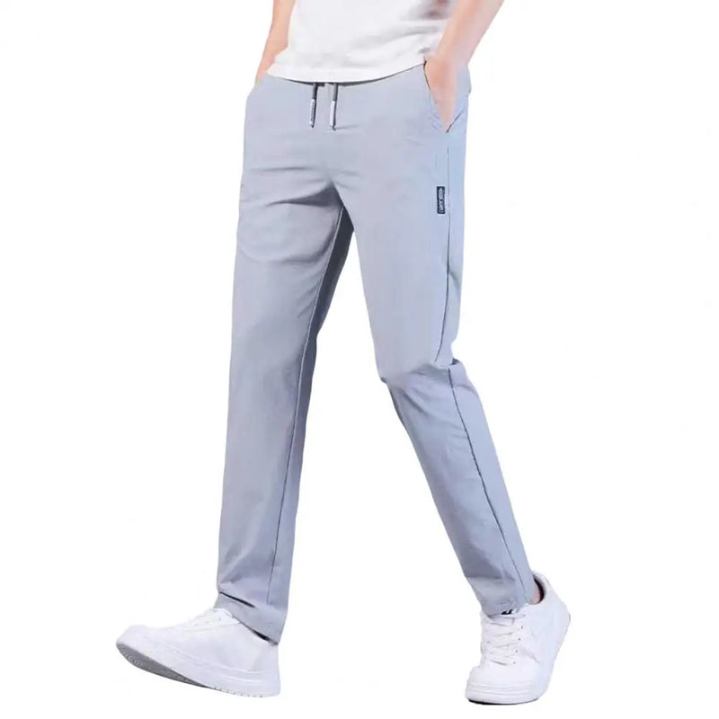 fotografia da Calça Masculina Slim Confort Flex cor cinza clara