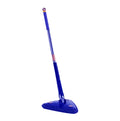 fotograia do Esfregão de Limpeza MOP Triangular Giratório com Haste Telescópica  azul